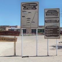 The entrance to the National Park Ischigualasto